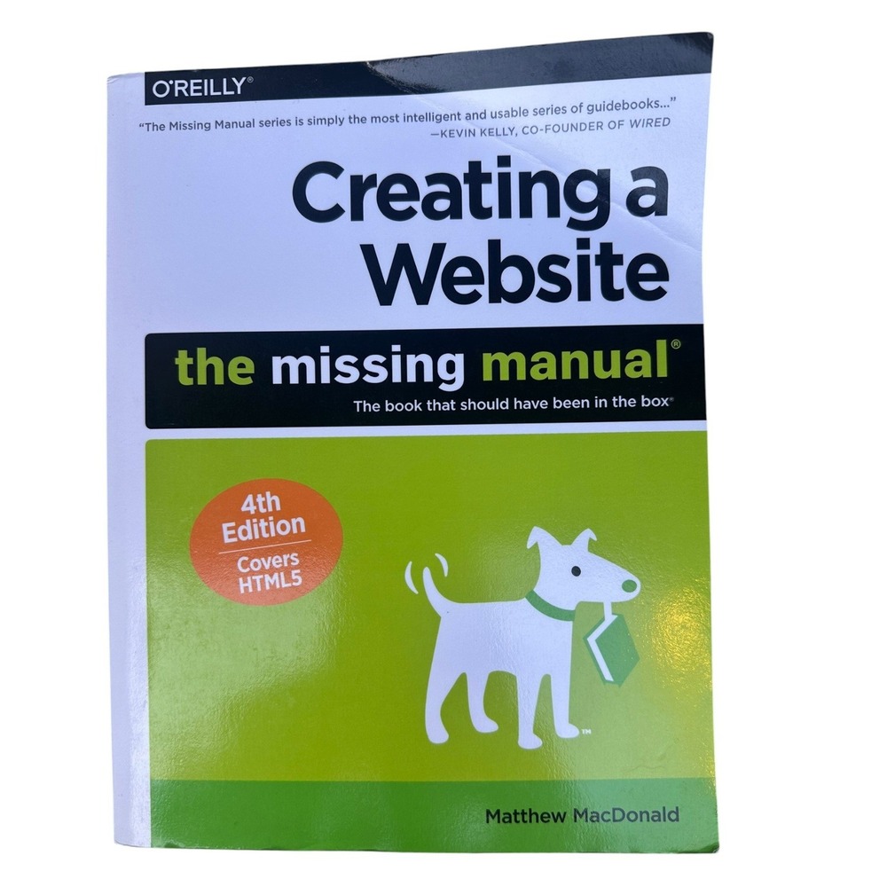 Creating a Website The Missing Manual HTML5 Matthew MacDonald Paperback